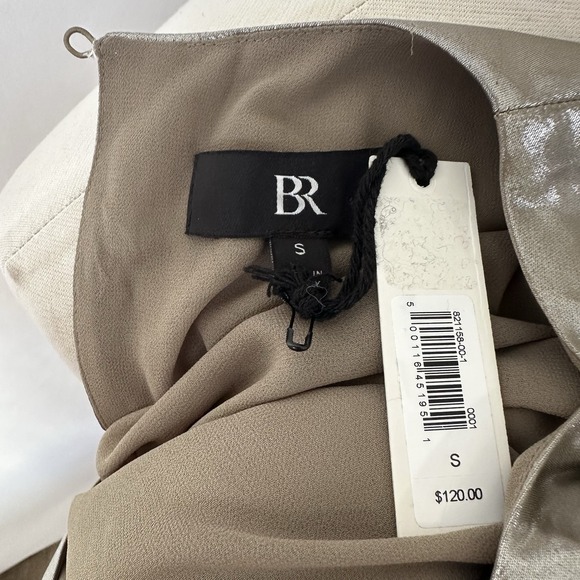 NWT Banana Republic Maxime Metallic Top SMALL Champagne Gold Relaxed‎ Lined - Picture 10 of 11